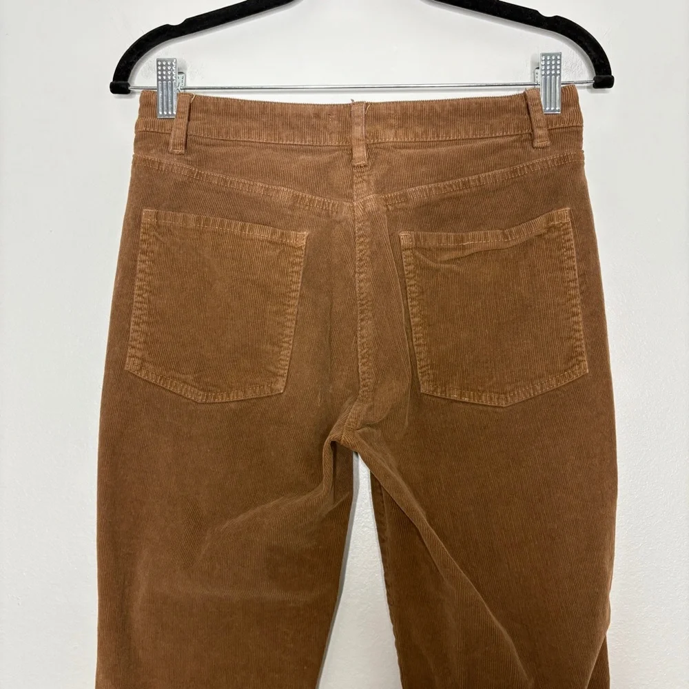 Nili Lotan Bradford Pant Corduroy Ankle Length Stretch In Chestnut Brown Size 2 - Picture 9 of 10